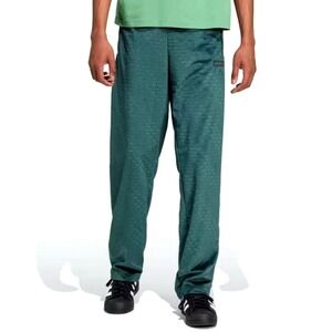 NEW MEN'S ADIDAS ORIGINALS MONOGRAM VELOUR TREFOIL TRACK PANTS ~ XLARGE  #IZ2532